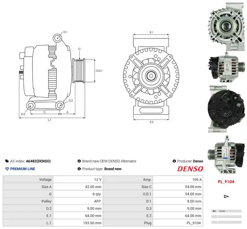 AS-PL A6482(DENSO) AS-PL A6482(DENSO)