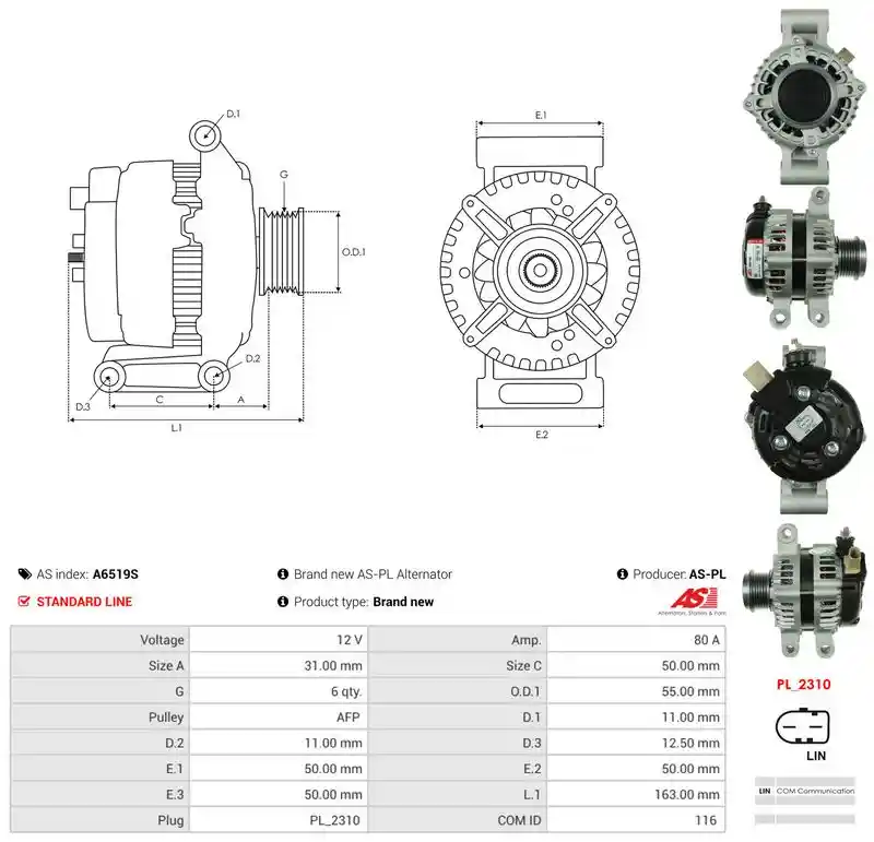 AS-PL A6519S