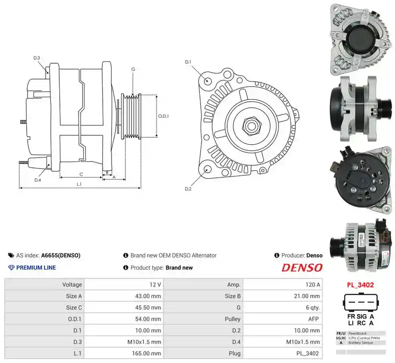 AS-PL A6655(DENSO) AS-PL A6655(DENSO)