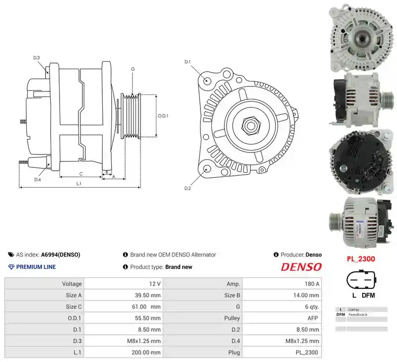 AS-PL A6994(DENSO) AS-PL A6994(DENSO)
