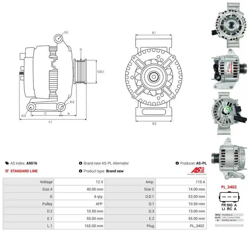 AS-PL A9016 AS-PL A9016
