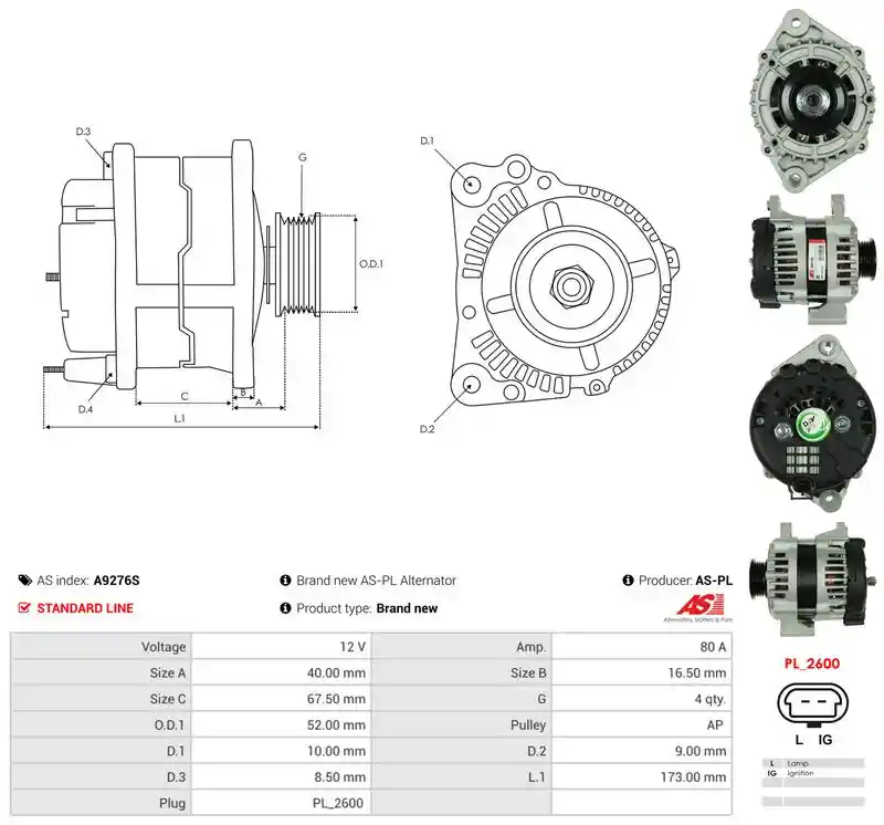AS-PL A9276S