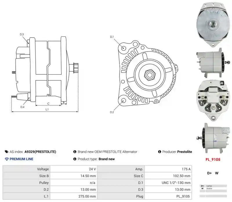AS-PL A9329(PRESTOLITE)