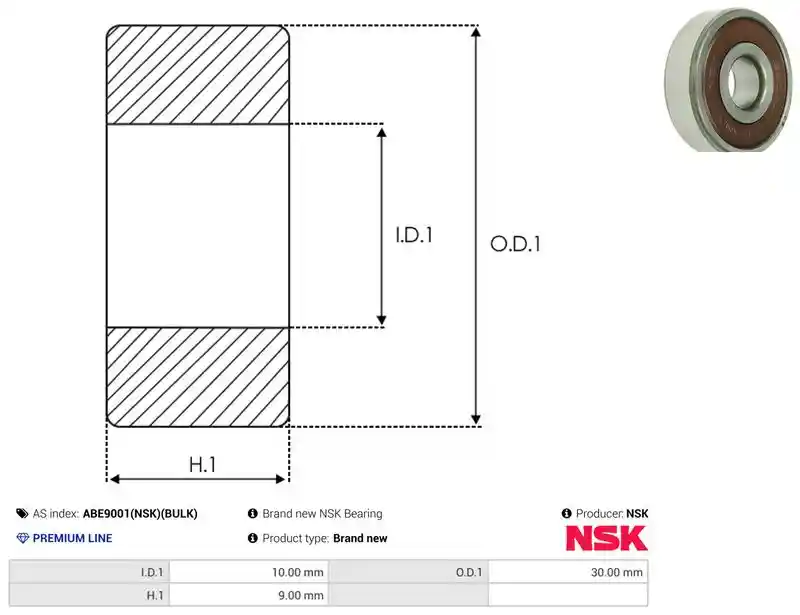 AS-PL ABE9001(NSK)(BULK)