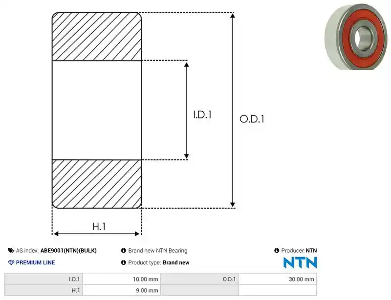 AS-PL ABE9001(NTN)(BULK)