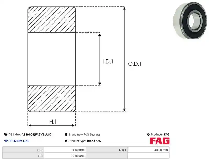 AS-PL ABE9004(FAG)(BULK)