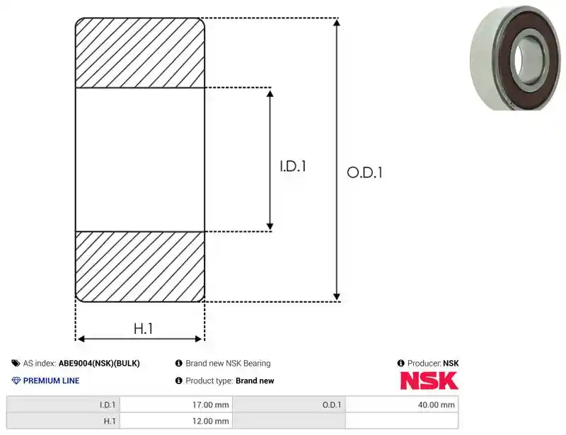 AS-PL ABE9004(NSK)(BULK)