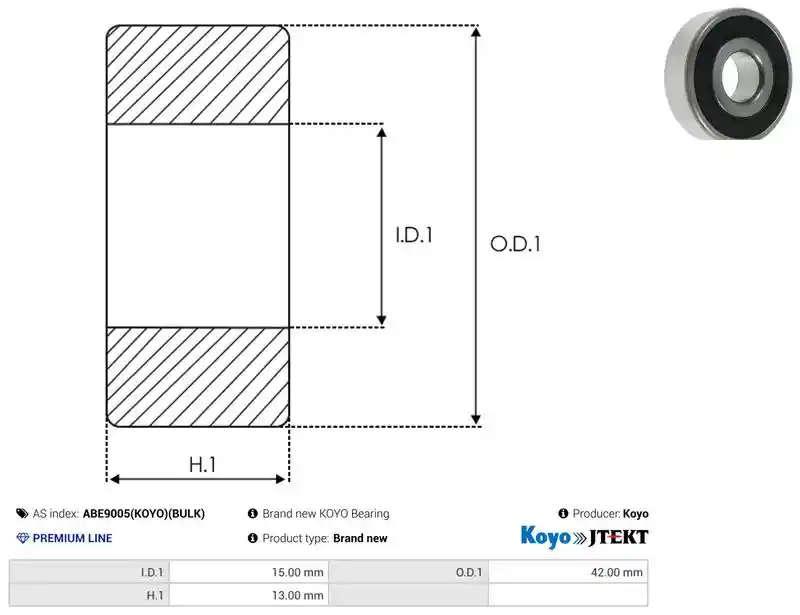 AS-PL ABE9005(KOYO)(BULK)
