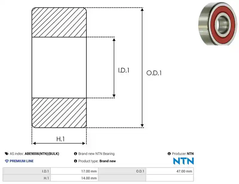 AS-PL ABE9006(NTN)(BULK)