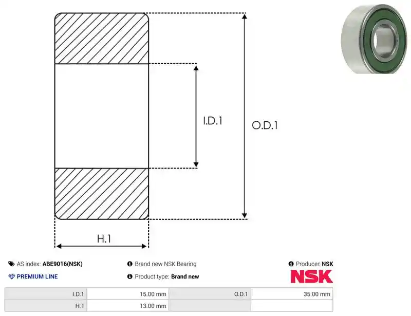 AS-PL ABE9016(NSK)