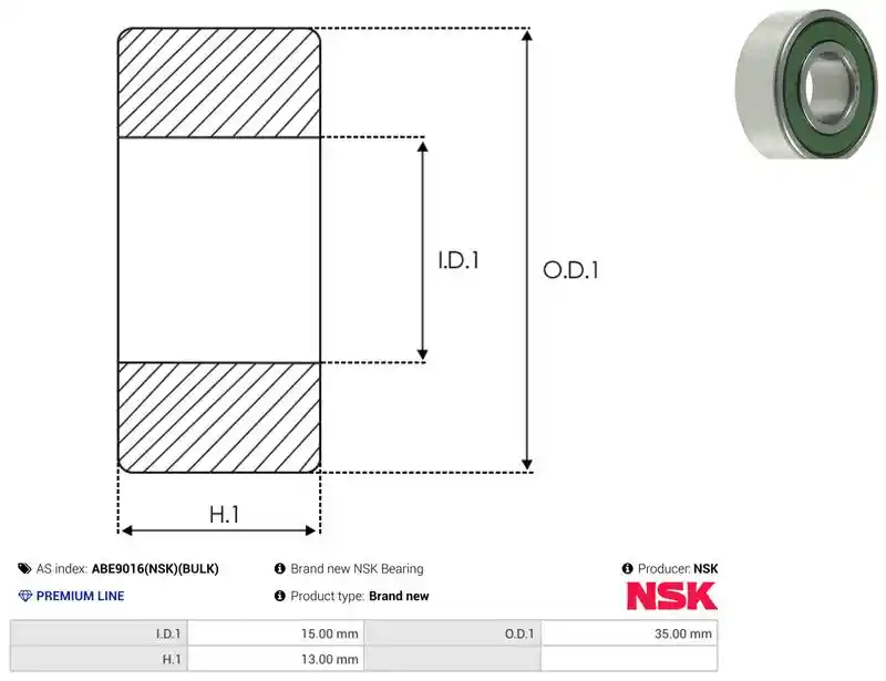 AS-PL ABE9016(NSK)(BULK)