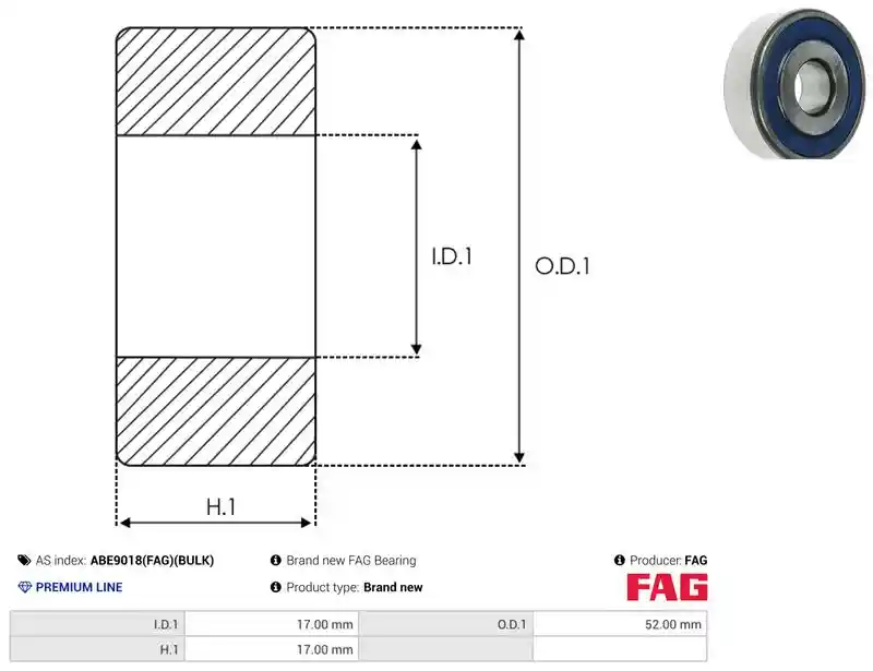 AS-PL ABE9018(FAG)(BULK)