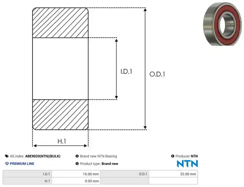 AS-PL ABE9020(NTN)(BULK)