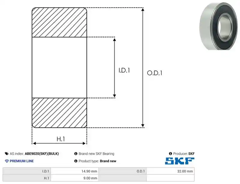 AS-PL ABE9020(SKF)(BULK)