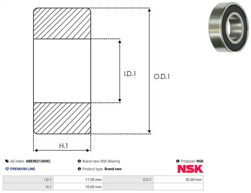 AS-PL ABE9021(NSK)