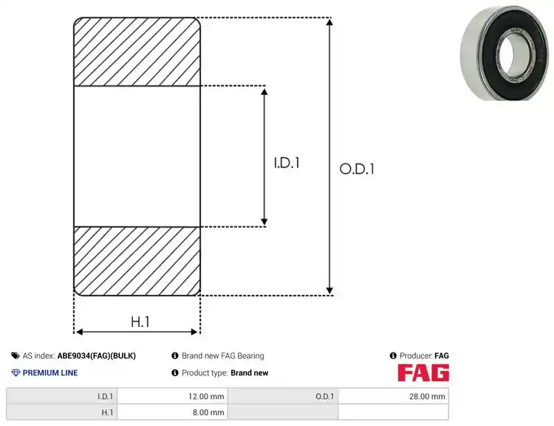 AS-PL ABE9034(FAG)(BULK)