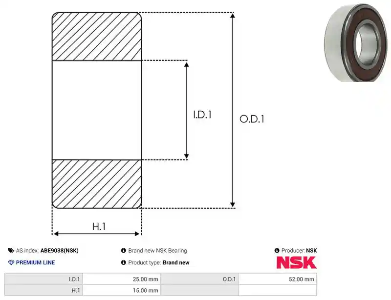 AS-PL ABE9038(NSK)