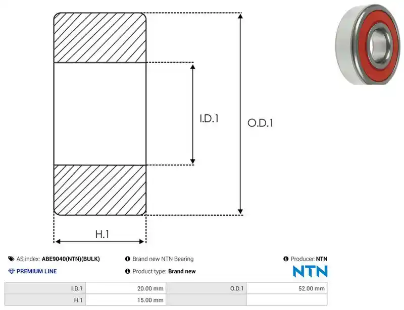 AS-PL ABE9040(NTN)(BULK)