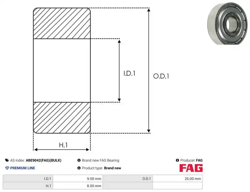 AS-PL ABE9042(FAG)(BULK)