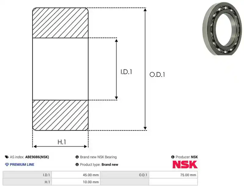 AS-PL ABE9086(NSK)