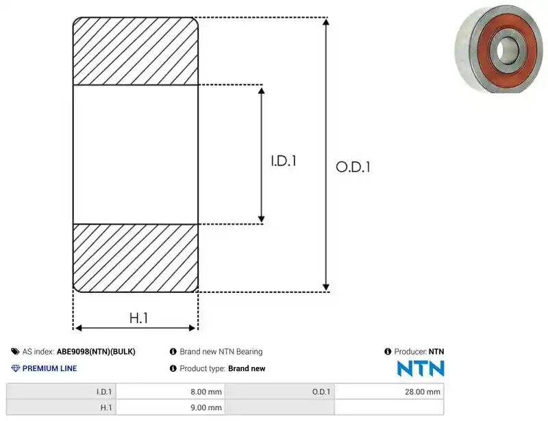 AS-PL ABE9098(NTN)(BULK)