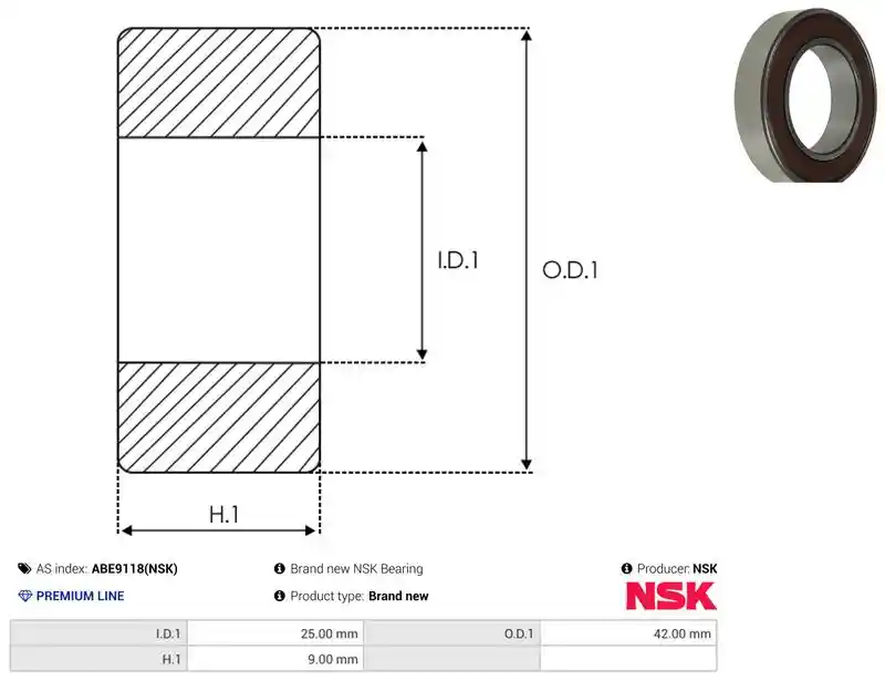 AS-PL ABE9118(NSK)