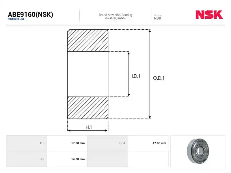 AS-PL ABE9160(NSK)
