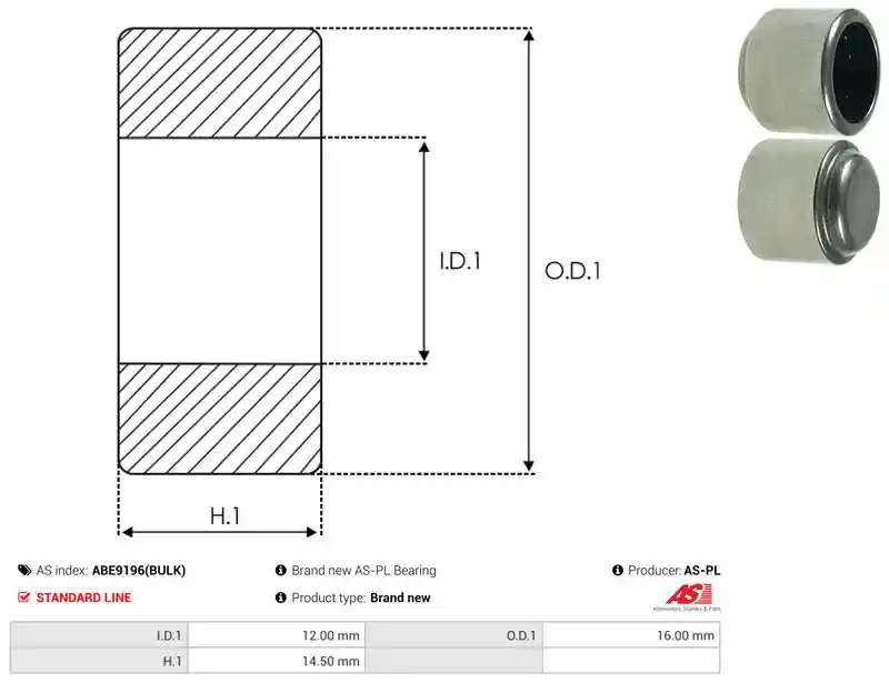 AS-PL ABE9196(BULK)