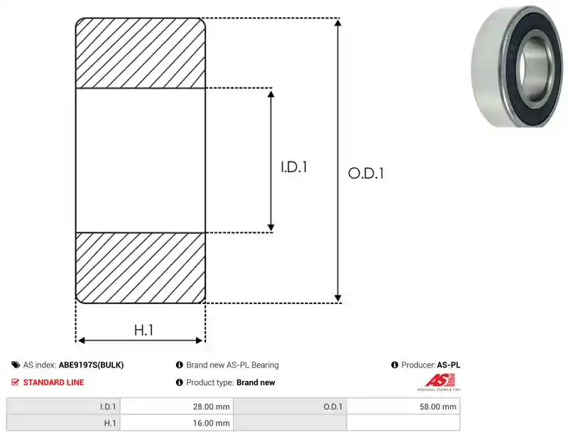 AS-PL ABE9197S(BULK)