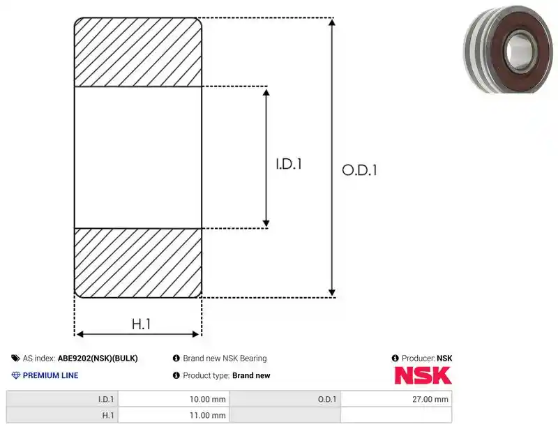AS-PL ABE9202(NSK)(BULK)