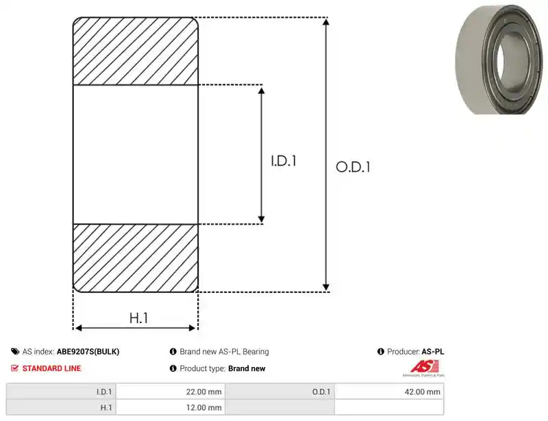 AS-PL ABE9207S(BULK)