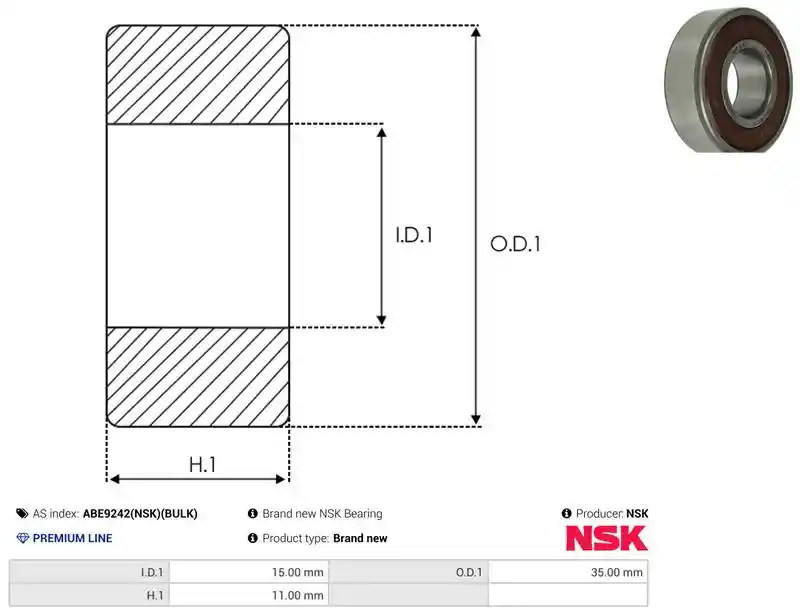 AS-PL ABE9242(NSK)(BULK)