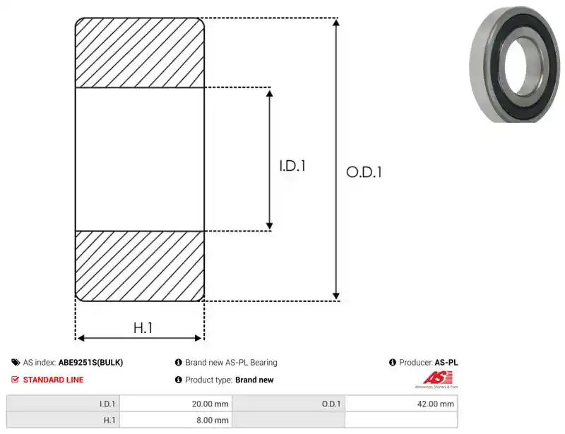 AS-PL ABE9251S(BULK)