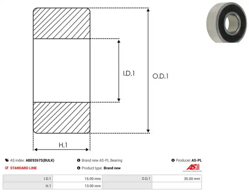 AS-PL ABE9267S(BULK)