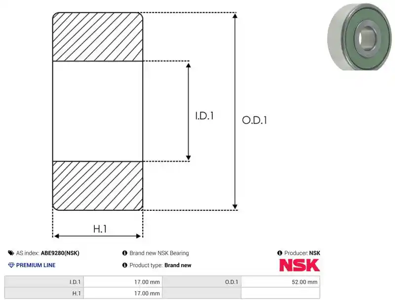 AS-PL ABE9280(NSK)