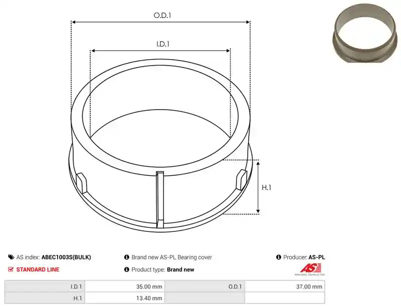 AS-PL ABEC1003S(BULK)