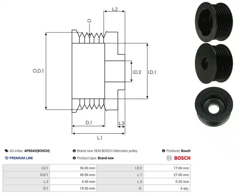 AS-PL AP0043(BOSCH)