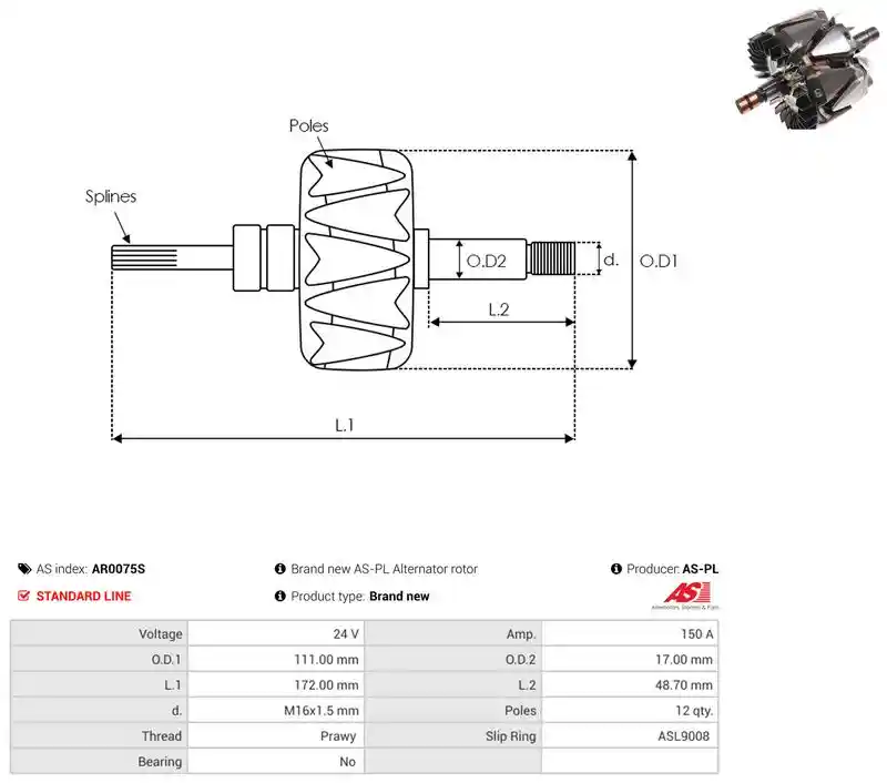 AS-PL AR0075S