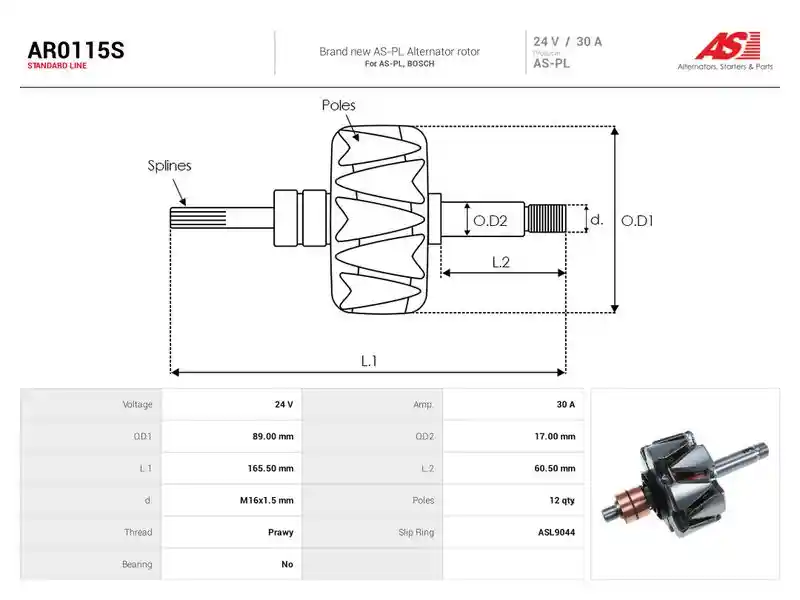 AS-PL AR0115S