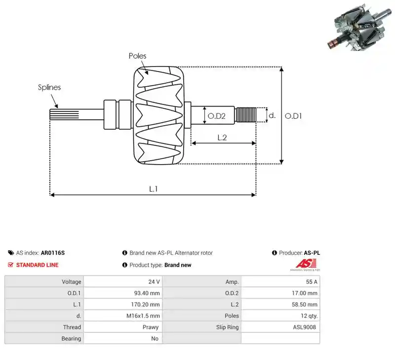 AS-PL AR0116S