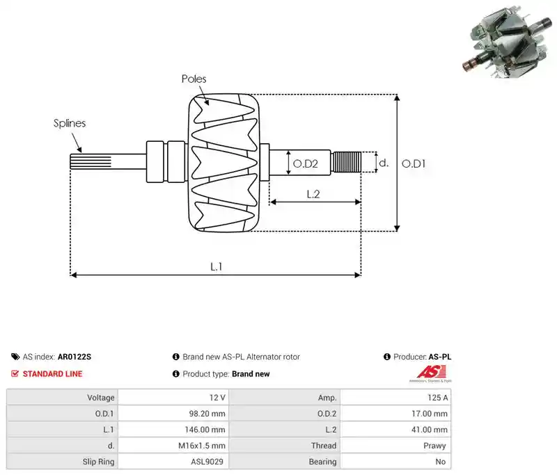 AS-PL AR0122S