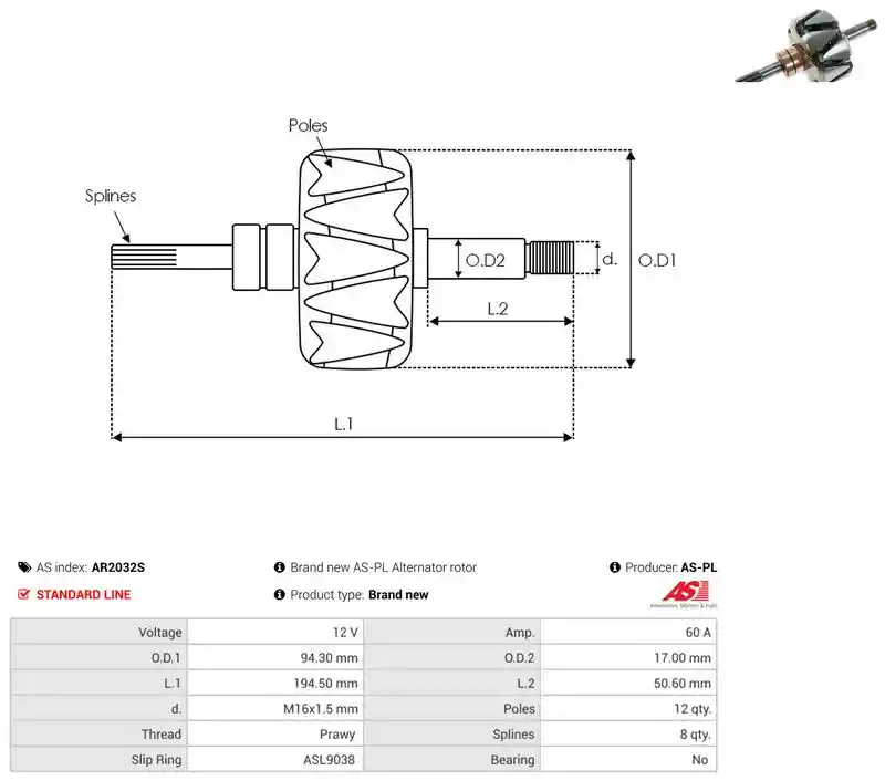 AS-PL AR2032S