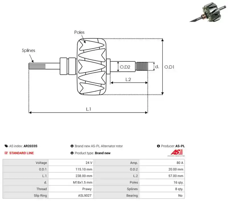 AS-PL AR2033S