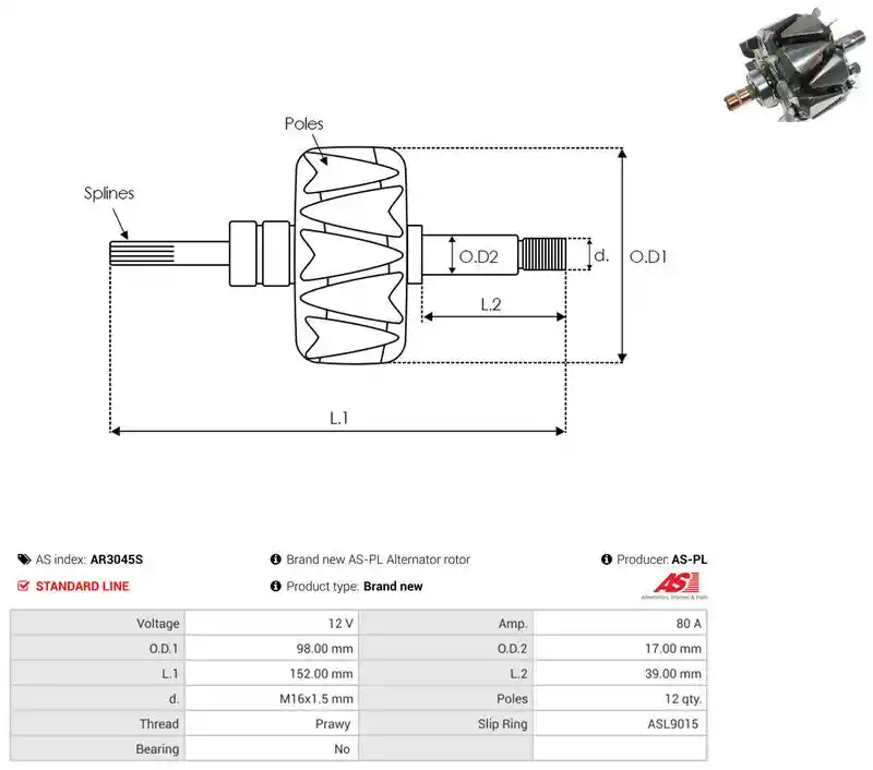 AS-PL AR3045S