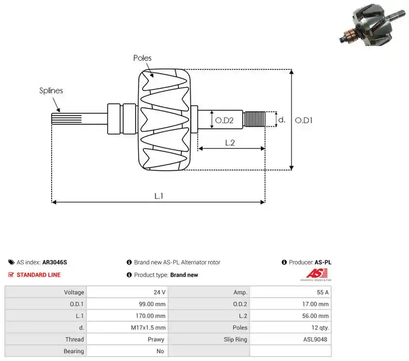 AS-PL AR3046S