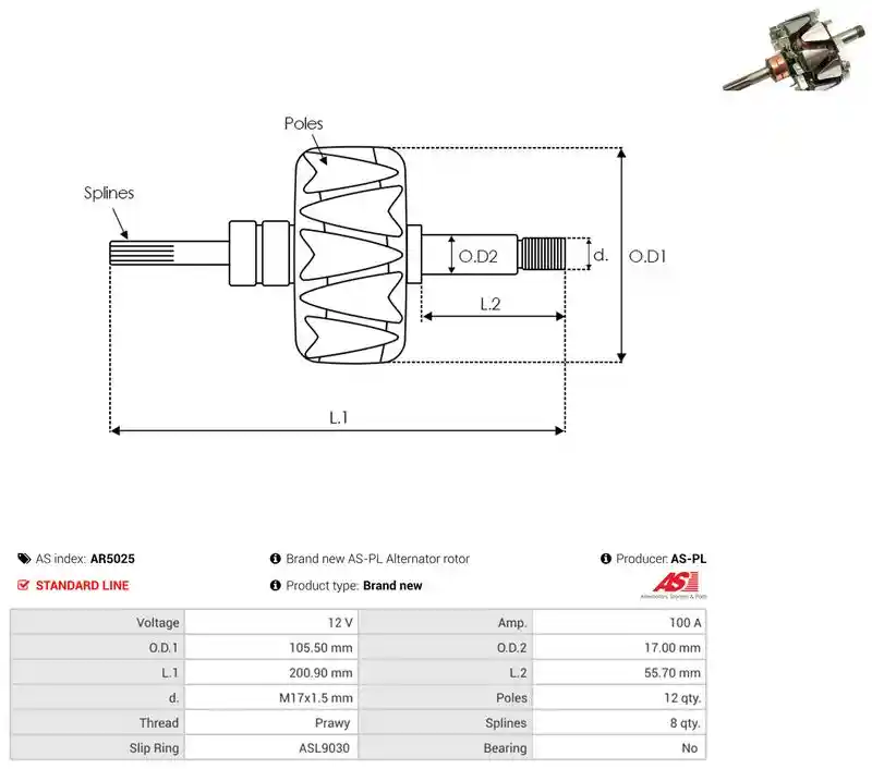 AS-PL AR5025