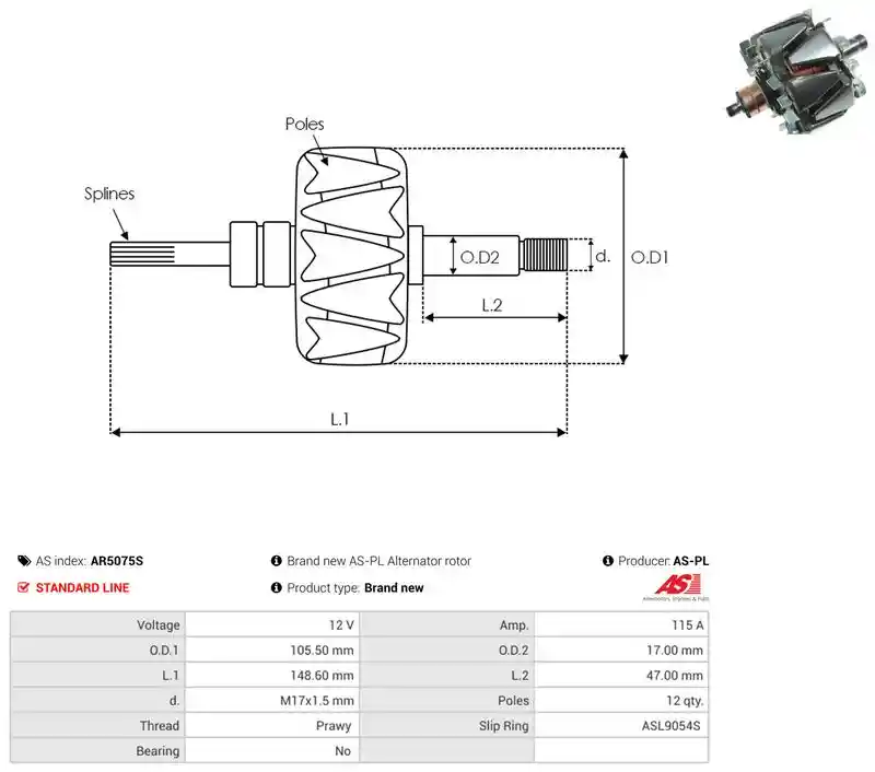 AS-PL AR5075S