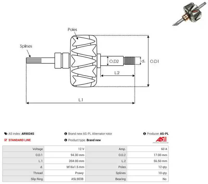 AS-PL AR9034S