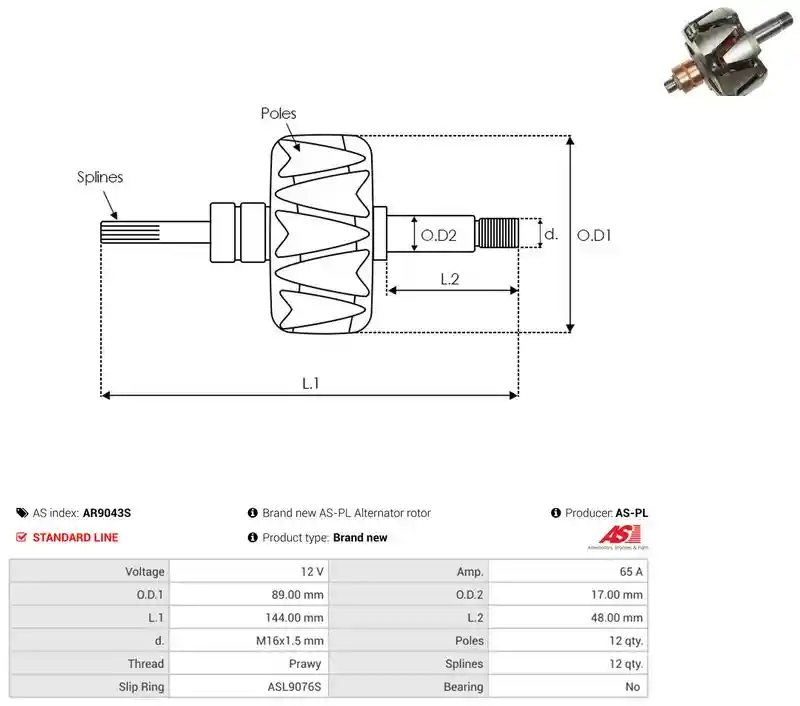 AS-PL AR9043S