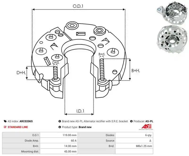 AS-PL ARC0206S